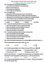 Trắc nghiệm lý thuyết Vật lý 10 - Chương 2 Động lực học chất điểm (Có đáp án)